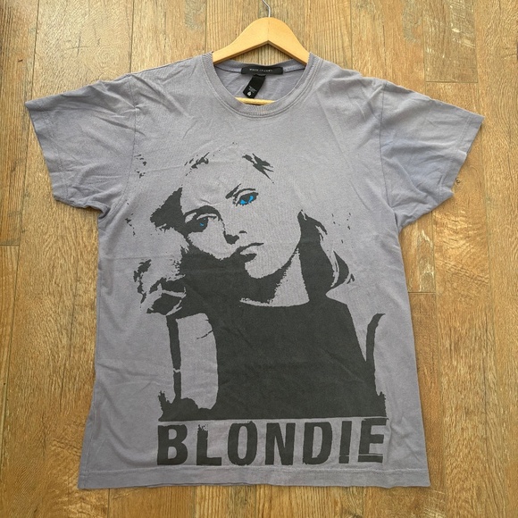 RARE Marc Jacob’s Blondie T Shirt (some faded areas on sleeves) Size M Lilac - Picture 1 of 7
